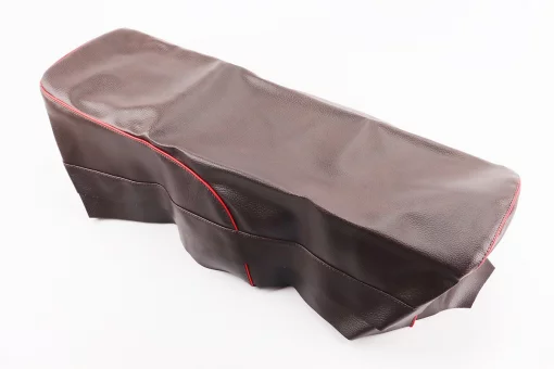 Чехол сиденья 6V коричневый с красным кантом, FIX-343199