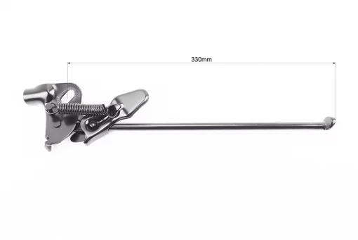 Подножка боковая задняя для 28", чёрная, FIX-208699