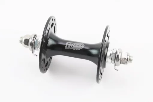 Втулка передняя FIX алюминиевая 14Gx32H, 2 пром-подшипники 6000 2RS, под гайку, чёрная FB-A266В, FIX-204408