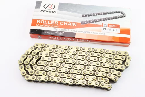Цепь привода колеса 428H*128L GOLD, от 5шт -10%, FIX-204434