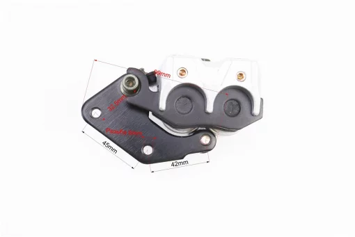 Гальмівний супорт задньої системи (двопоршневий)+колодки ТИП №3.1, сріблястий, FIX-317530