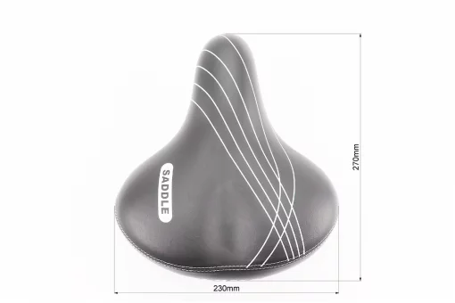 Сидіння ХВЗ на металевій основі, VELOMAN чорне, FIX-208723