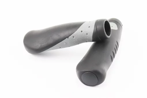 Ручки керма 135мм, ергономічні, чорно-сірі CR-G302, FIX-208724