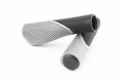 Ручки керма 135мм, ергономічні, чорно-сірі CR-G303, FIX-208725