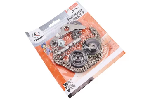 Цепь распредвала 110cc - 25H-84L + ролики 3шт + коромысло + натяжитель, к-кт, FIX-338815