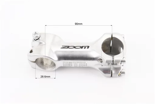 Винос керма MTB 28,6x31,8х90мм, алюмінієвий, сірий С369-8, FIX-208730