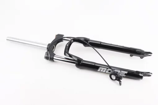 Вилка 27,5" амортизаційна, без різьби 1-1/8" (28,6мм), шток 255мм, з ходом 100мм, Disk-brake, пружинно-оливна, виносний Lockout,