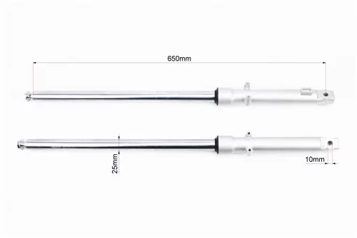 Амортизатор передній (пір'я), лев., правий. к-кт L-650мм D-25мм (пружина всередині), FIX-338862