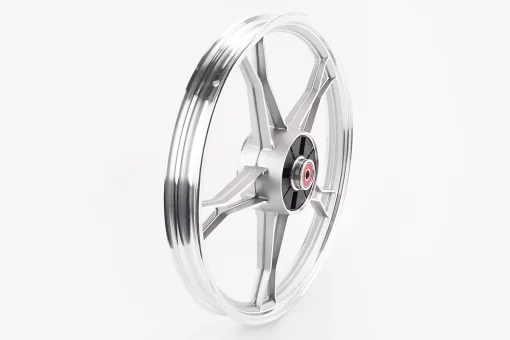 Диск задний литой 1,4-17" DELTA, серебристый (ось 12мм), FIX-318038