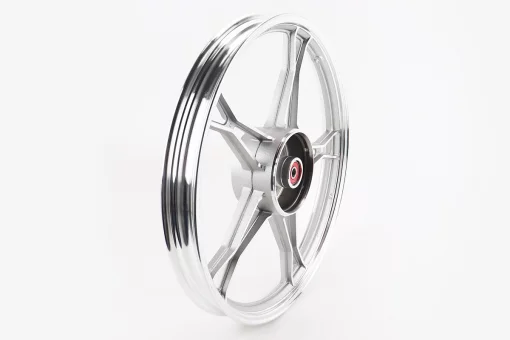 Диск задний литой 1,4-17" DELTA, серебристый (ось 12мм), FIX-318038