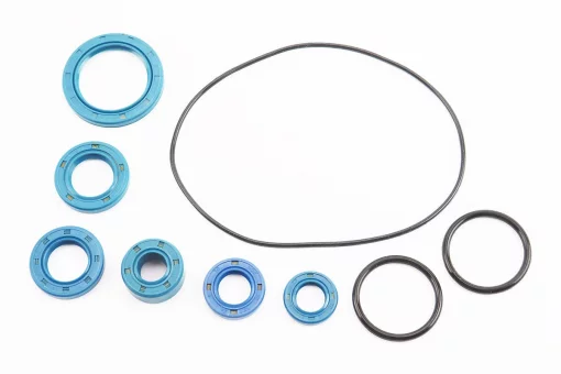 Сальники к-кт 6шт (18,9x30x5; 13,7x24x5; 11,6x24x10; 17x29x5; 12x21x4; 30x42x4,5) двигателя 70cc + манжет, FIX-204483