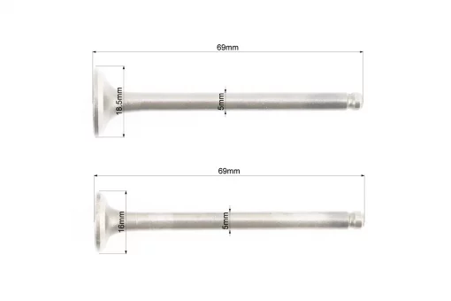 Клапан впускной, выпускной к-кт 69мм, FIX-309500