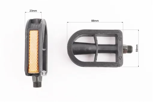 Педали CHILD 9/16" (96x65x26mm) пластиковые, чёрные YKX, FIX-206209