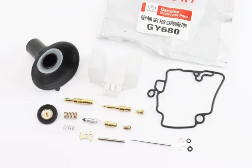 Ремонтный к-кт карбюратора 50-80cc, 15 деталей + мембрана 18мм, от 5шт -10%, FIX-204498