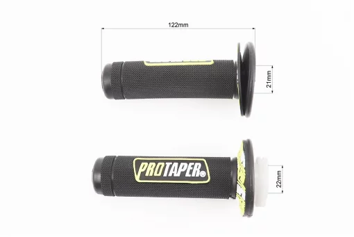 Рукоятка руля лев./пр. к-кт с вставкой, черно-желтые, FIX-332019