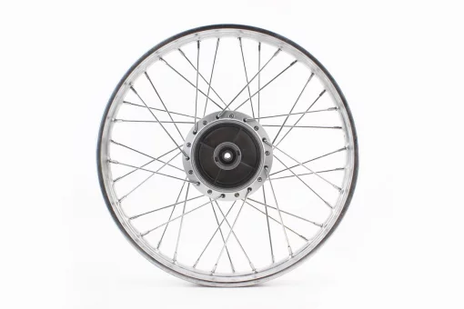 Диск передний спицованный (колесо) 1,2-17" DELTA, хром (ось 10мм), FIX-318097