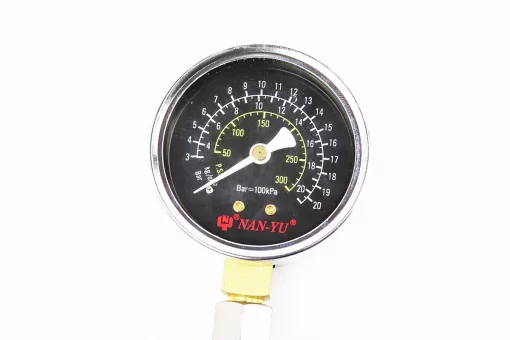 КОМПРЕСОМЕТР - комплект для вимірювання компресії в циліндрі GY6/JH/CG/CB, FIX-332039