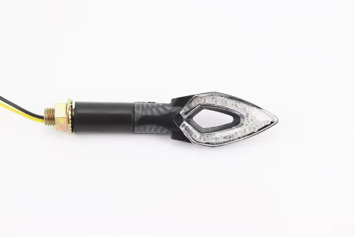 Поворот диодный LED СТРЕЛА с отверстием КАРБОН, 2шт, FIX-208784