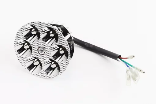 Фары круглой внутренняя часть 6-LED с подсветкой, 80мм, TUNING, FIX-206257