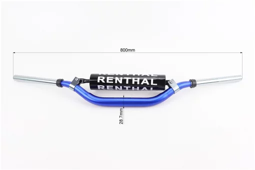 Руль d28,7мм L805мм с буфером, синий, FIX-207634