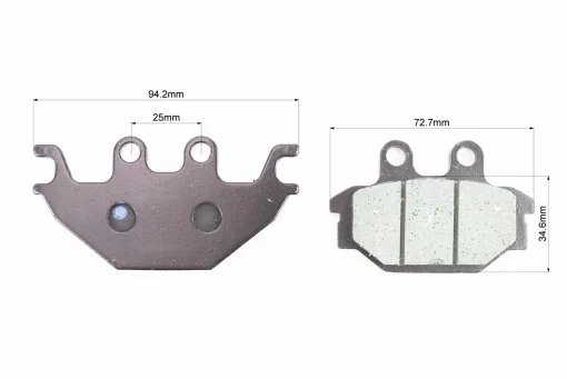 Тормозные колодки (дисковые) V250-R1/ARCTIC CAT-DVX 250/BOMBARDIER-250/KYMCO-KXR 250/YAMAHA YZF-R 125 к-кт, FIX-204540