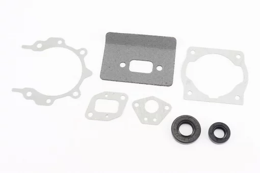 Прокладки двигуна 1E40F-1E44F, к-кт 5 деталей, + сальники (15x30x7+12x22x7), (на блістері), FIX-208800