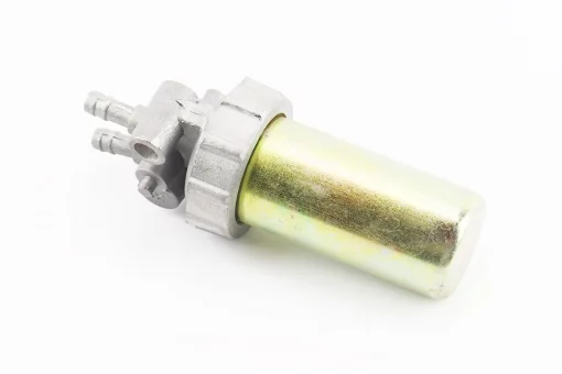 Кран топливный + фильтр в металлическом корпусе (вход/выход вверх), FIX-207644