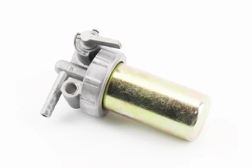 Кран топливный + фильтр в металлическом корпусе (вход/выход в сторону), FIX-207647