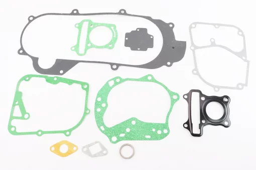 Прокладки двигателя 50cc-39мм, к-кт 10 деталей, короткий вариатор (металл), FIX-309616
