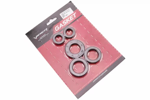 Сальники к-кт 5шт (17x27x7; 17x27x7; 24x43x6; 25x37x6; 27x40x6) двигателя, Suzuki AD50, FIX-204557