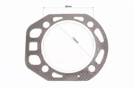 Прокладка головки цилиндра R180NM-80mm, к-кт 2шт, FIX-207681