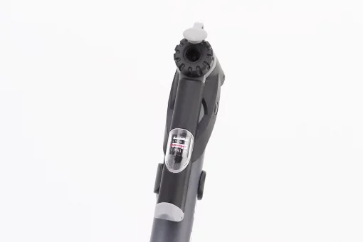 Насос пластмассовый с узким манометром, Т-ручкой, чёрный SPM-1961P, FIX-407178