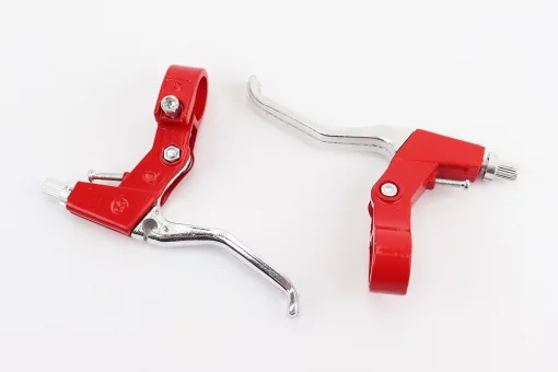 Гальмівні ручки, алюмінієві, красно-сірі, FIX-208836