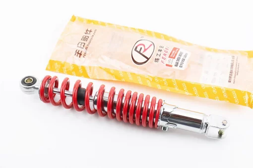 Амортизатор задний GY6 - 325мм*d50мм (втулка 10мм / вилка 8мм) регулир., красный, от 3шт -8%, FIX-204630