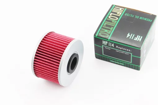 Фильтр-элемент масляный HF114 (69x47мм) HONDA Pioneer, SXS, TRX 400-1000, ATV, FIX-208845