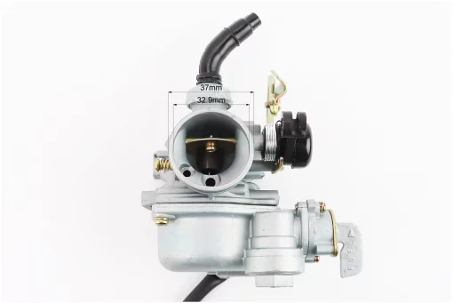 Карбюратор в сборе Delta 070/90/110cc, D=18,9, (дроссель под трос, отстойник, кран), FIX-206357