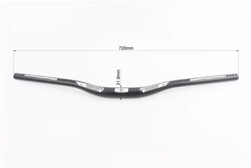 Кермо MTB 31,8х720мм, алюмінієве, чорно-білий, FIX-207728