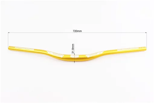 Кермо MTB 31,8х720мм, алюмінієве, золотисто-білий, FIX-207733