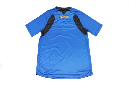 Футболка (Джерсі) чоловіча M-(Polyester 100%), короткі рукави, вільний крій, синьо-чорна, FIX-408143