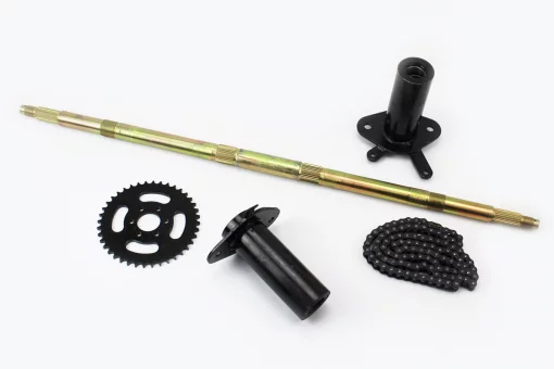 Вісь задня на ATV027-21, кріплення, зірка, ланцюг - к-кт 5деталей, FIX-335217