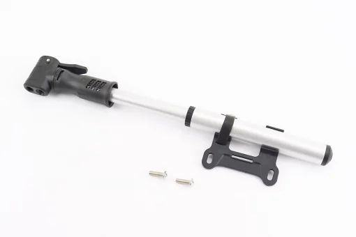 Насос алюмінієвий, під штуцера Schrader&amp;Presta, чорно-сірий M22-02, FIX-208890