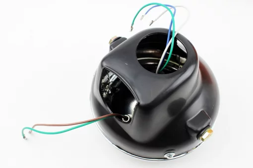 Фара передняя "черная" ALPHA круглая D=160mm, FIX-318334