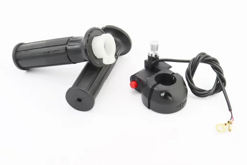 Рукоятка руля правая под трос газа в сборе с кнопкой, к-кт, FIX-335225