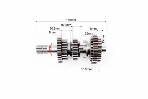 Коробка передач (два вали з шестернями) СG-200cc "вал первинний 11зуб.", FIX-326189