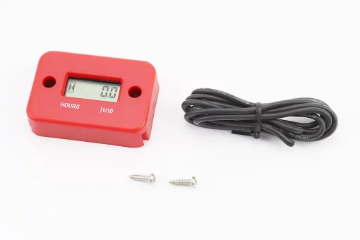 Счётчик моточасов, красный, FIX-335266