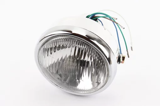 Фара передняя "хром" ALPHA круглая D=150mm, FIX-318385