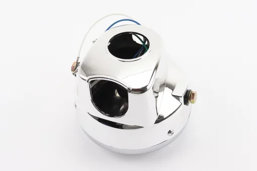 Фара передняя "хром" ALPHA круглая D=150mm, FIX-318385