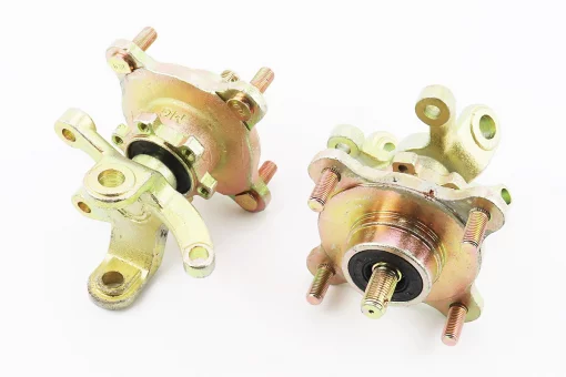 Цапфа (поворотный кулак) ATV 150-250 правый + левый в сборе со ступицей (на 4 болта) под дисковый тормоз (ось 17мм), FIX-335288