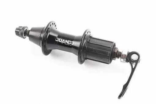 Втулка задняя MTB алюминиевая 14Gx36H под кассету 8-10зв, V-brake, крепл. эксцентрик, чёрная KT-W5ER, FIX-208918