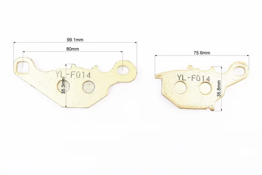 Гальмівні колодки (дискові) Suzuki AD100 / RM 80 / RM 85 / DR-Z 125; KAWASAKI KLX 125L / KMX 125 к-кт жовті, FIX-347048